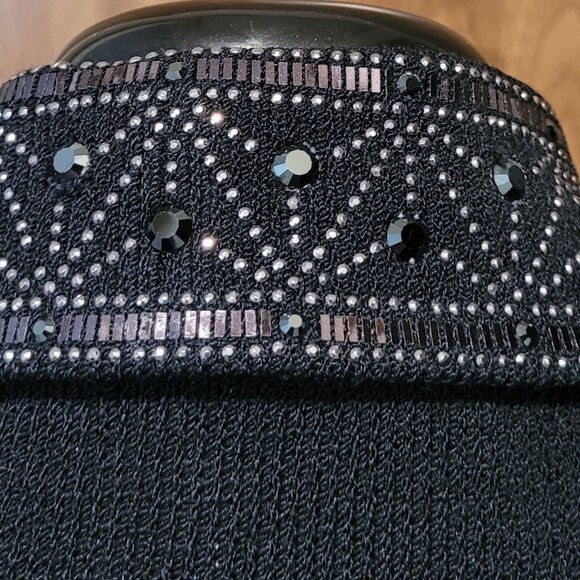 St. John By Marie Gray Collection Black Santana Knit Size 8 Jacket Evening Wear - Picture 4 of 7